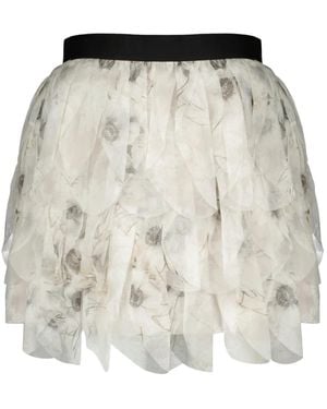 Max Mara Printed Short Skirt - Grijs