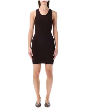 Sessun Kleedjes ,Bruin ,Polyester Lameida Mini Jurk - Zwart