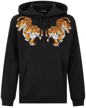 Roberto Cavalli Hoodies - Black