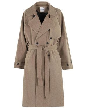 LA PISCINE Trench Coats - Brown