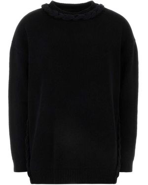 Valentino Garavani Round-Neck Knitwear - Black