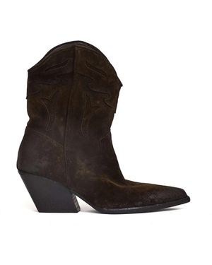 Elena Iachi Stivaletto Texano Tacco Camperos 70 Mm - Braun