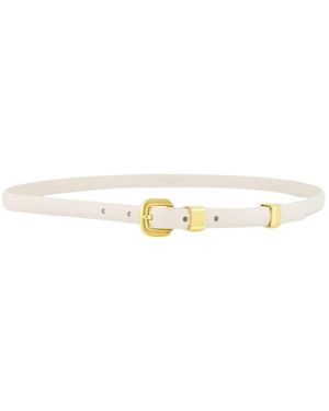 Altuzarra Elegante Ivory Skinny Riem - Metallic