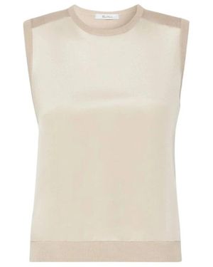 Max Mara Truien & Vesten ,Round-Neck Truien - Naturel