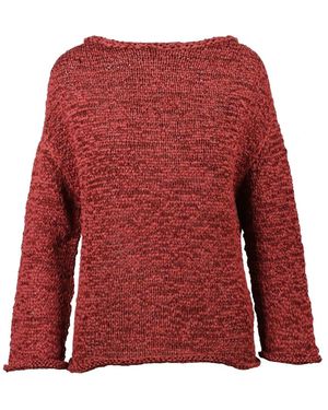 Alpha Studio Truien & Vesten ,Rood ,Polyester Maglia Nastro Intrecciato