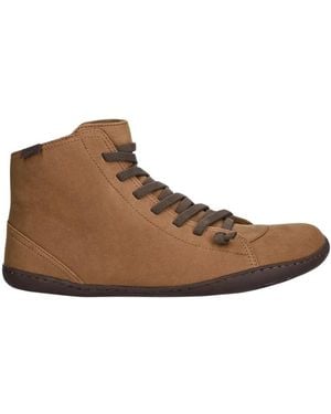Camper Lace-Up Boots - Marrone