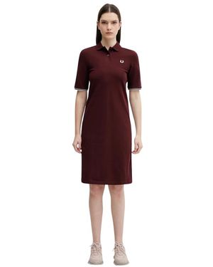 Fred Perry Maxi Jurken - Rood