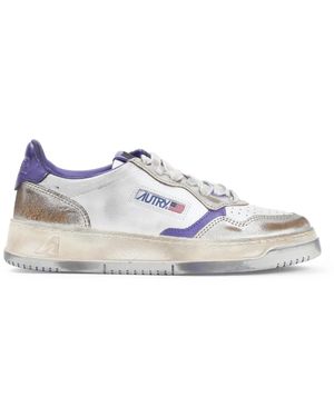Autry Super Vintage Burn Sneakers, Mujer, Talla - Blanco
