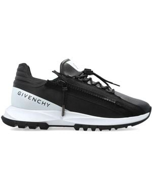 Givenchy Schwarze sneakers mit vorderem und seitlichem verschluss