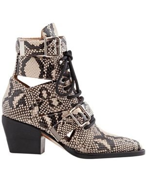 Chloé Python Stiefel - Braun