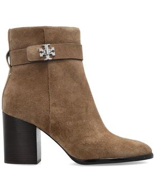 Tory Burch Turnlock Blockabsatz-Stiefelette - Braun