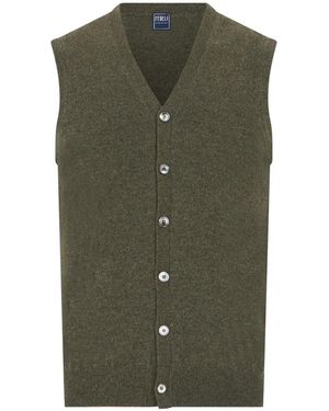 Fedeli Sleeveless Jumpers - Green