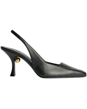 By Malene Birger Schoenen ,Zwart ,Leer Micho Leren Slingbacks - Metallic