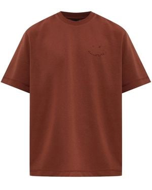 Paul Smith Katoenen T-Shirt Met Logo - Bruin