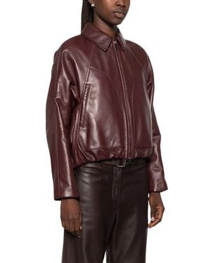 Brunello Cucinelli Leather Jackets - Red