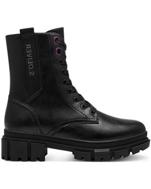 S.oliver Lace-Up Boots - Black