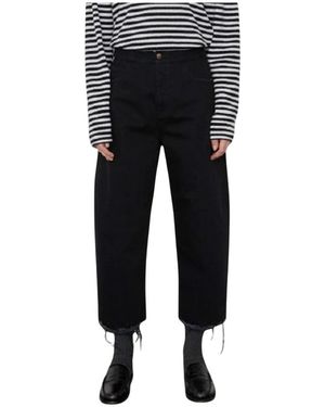 People Cropped Jeans - Black