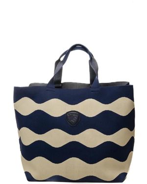 Blauer Tote Bags - Blu