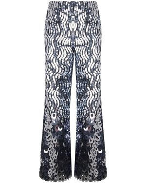 Alberta Ferretti Wide Trousers - Blue