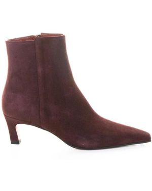 Roberto Festa Wildleder-Ankle-Boots Mit Kitten-Heel - Braun