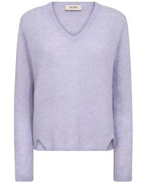 Mos Mosh V-Ausschnitt Strickware - Lila