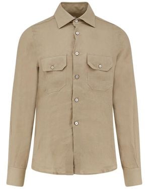 Kiton Casual Shirts - Natural