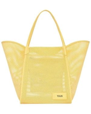 Tous Tulip Mesh Tote - Geel