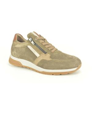 Fluchos Schoenen ,Suède Runner N. Tiret Dz - Naturel