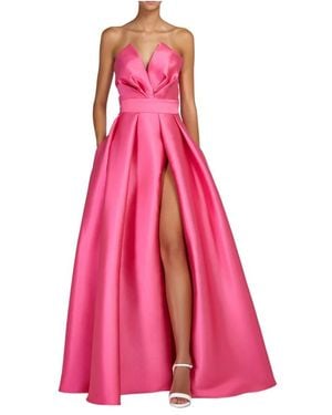 Doris S Elegantes Rosa Langes Kleid - Pink