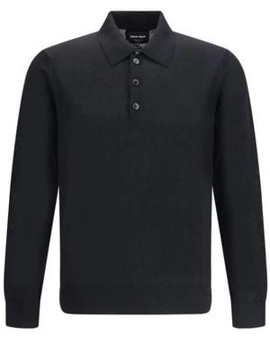 Giorgio Armani V-Neck Knitwear - Blauw