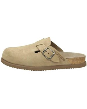Mephisto Wildleder Flache Sandalen - Braun