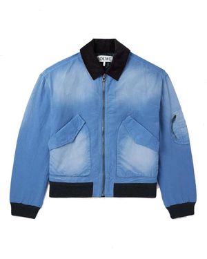 Loewe P Ed Katoenen Bomberjack - Blauw