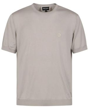 Giorgio Armani Round-Neck Knitwear - Grigio
