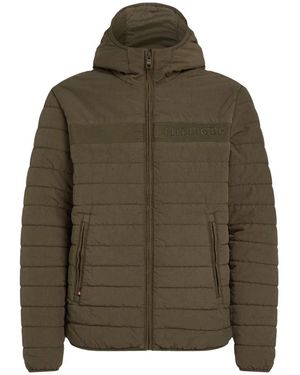 Tommy Hilfiger Grüne kapuzenjacke - stilvoll