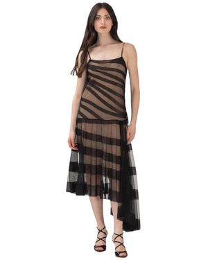 Erika Cavallini Semi Couture Midi Dresses - Black