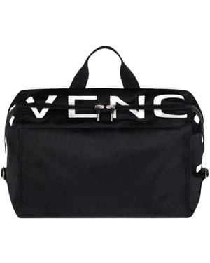 Givenchy Nylon Schultertasche Stilvoll Schwarz