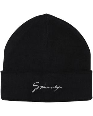 Givenchy Accessoires ,Zwart ,Katoen Omkeerbare Beanie
