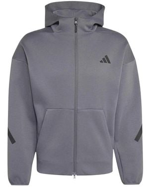 adidas Fitness ,Grijs ,Katoen Z.N.E. Full Zip Track Top