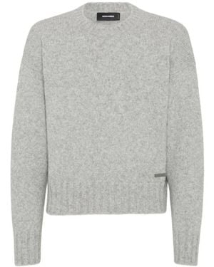 DSquared² Round-Neck Knitwear - Grijs