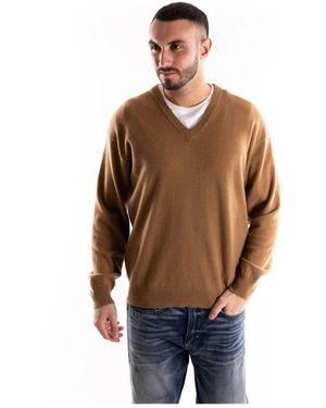 Saucony V-Neck Strickware - Braun