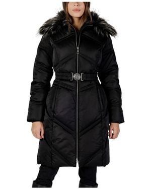 Guess Jacke Mit Durchgehendem Reißverschluss Und Langen Ärmeln - Schwarz