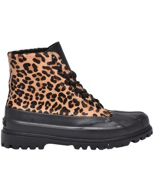 Superga Lace-Up Boots - Marron