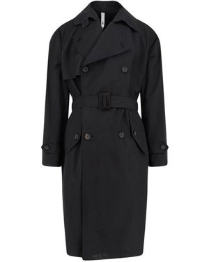 Hevò Trench Coats - Negro