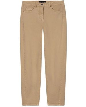 Luisa Cerano Straight Fit Jeans - Natural