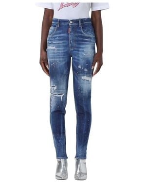 DSquared² Skinny Fit Jeans - Blue