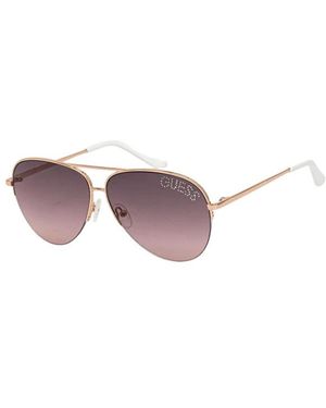 Guess Gradient Bordeaux Zonnebril - Paars