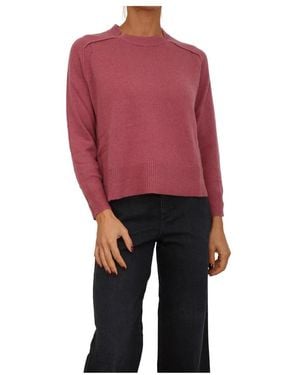 Nenette Maglia Girocollo Cachemire Blend - Rood