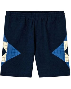 A.P.C. Korte Broeken ,Veelkleurig ,Katoen Short - Blauw