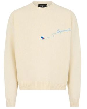 DSquared² Round-Neck Knitwear - Neutro