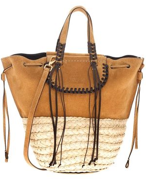 CUBA LAB Tassen ,Bruin ,Suède Bolero Bag - Metallic